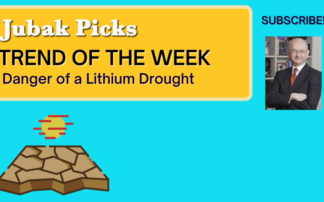 Please watch my new YouTube video: Trend of the Week Danger of a Lithium Drought