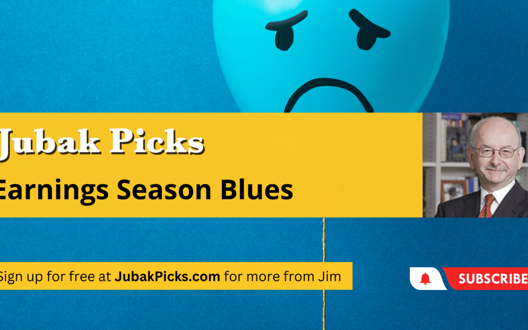 Please Watch My New YouTube Video: Earnings Season Blues